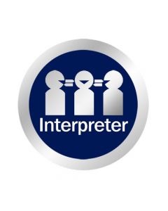 Interpreter Hard Hat Sticker
