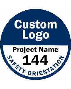 Custom-Logo Hard Hat Stickers - 250