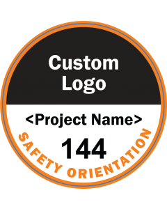 Custom-Logo Hard Hat Stickers - 250
