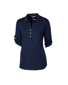 Cutter & Buck - Ladies Elbow-Sleeve Thrive Polo